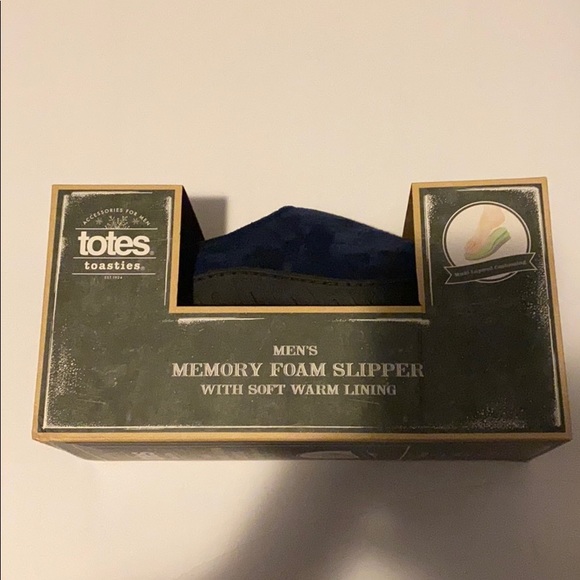 Totes Toasties Men's Memory Foam Slipper M 8-9 - Picture 2 of 6